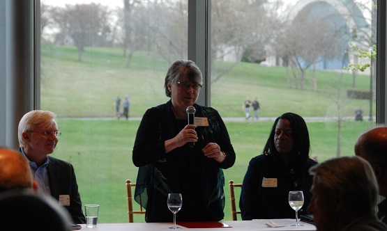 2018 Shea Lecture Panel Andy, Nancy, and Andrea