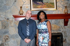 Mrs. Carr and 2017 scholarship awardee