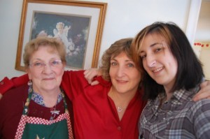 Sandra O'Connell (middle) with mother (left) and daughter, Chrissy (right) 2010 D'Amato Award Winner
